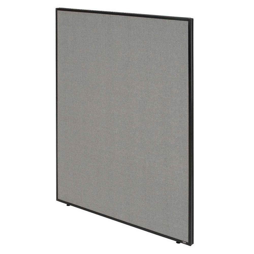 Global Industrial 695789GY Interion Office Partition Panel - 48.25 in. x 96 in. - Gray