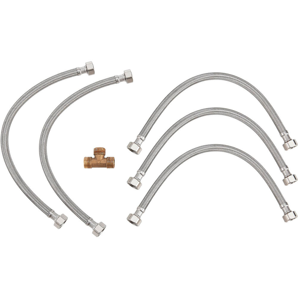 Global Industrial 604126 Replacement Water Inlet Pipe Assembly for Wall Mounted Wash Fountain 604083