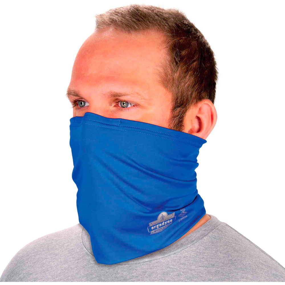 B3112980 Chill-Its 6489 2-Layer Cooling Multi-Band Performance Knit, Blue - 2XL & 3XL