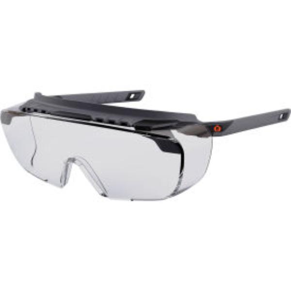 B3139687 Skullerz Osmin Clear Lens Matte Black Half Frame Safety Glasses