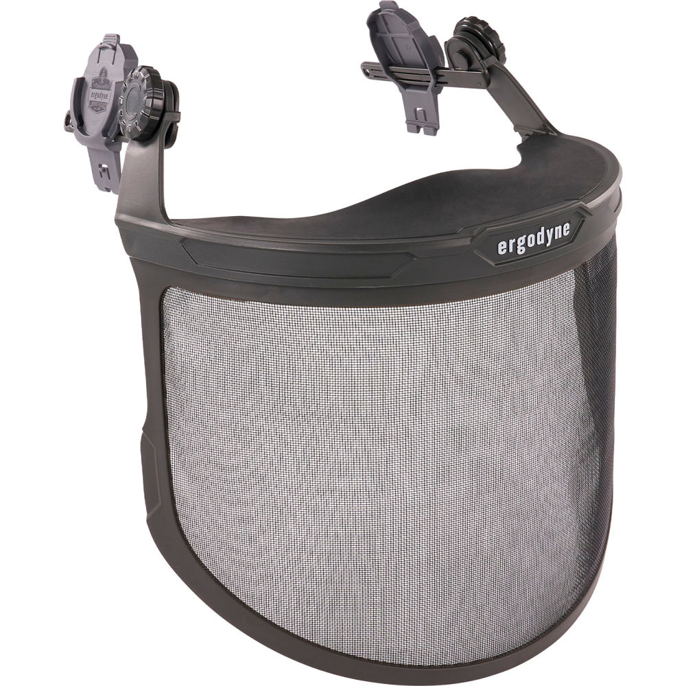 B3131864 8989 Mesh Face Shield for Hard Hat & Safety Helmet, Gray