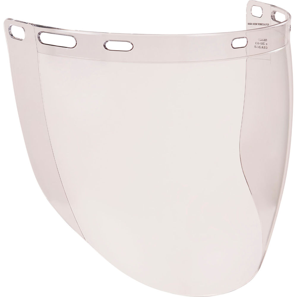 Ergodyne Clear Face Shield Replacement for Cap-Style Hard Hat & Safety Helmet - 60249