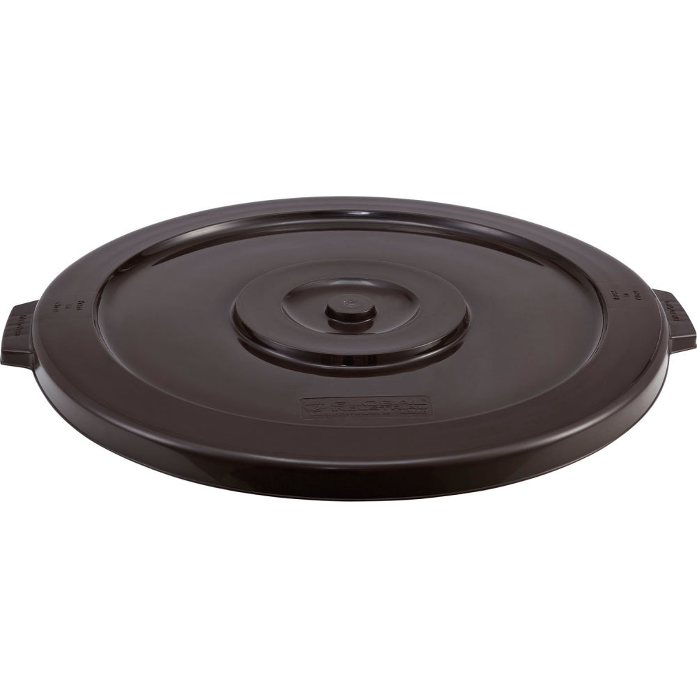Global Industrial 240463BN Plastic Trash Can Lid - 44 gal, Brown