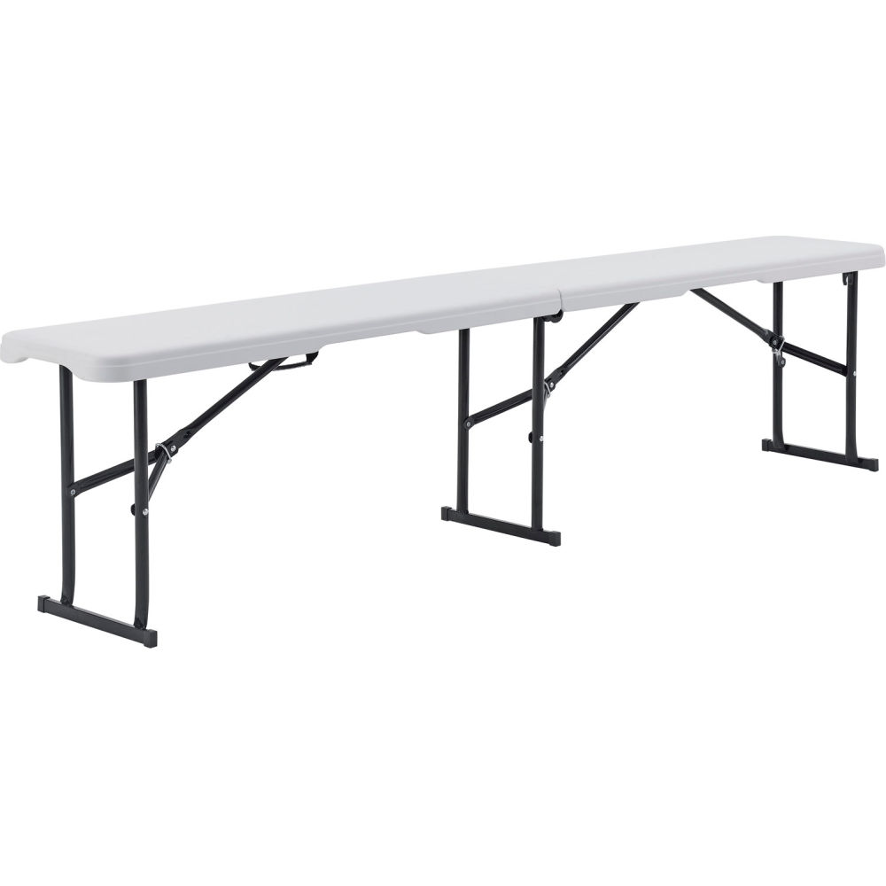 Global Industrial 436979 6 ft. Fold In Half Bench, White