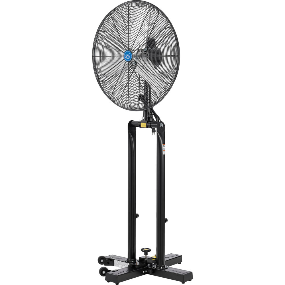 Global Industrial 293113 Continental Dynamics 24 in. Foldable Mobile Pedestal Fan 10000 CFM 0.25 HP 1 Phase