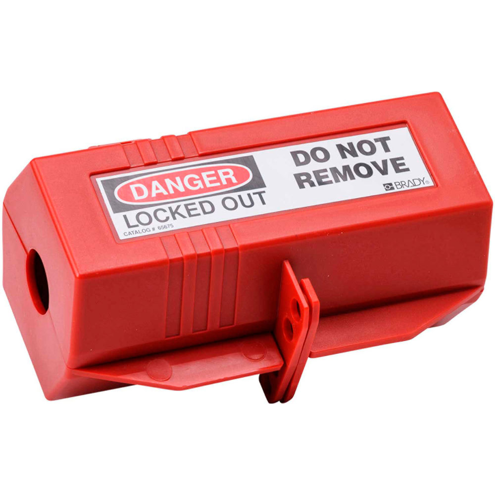 B2249553 65675 Plug Lockout 220-550 Volt with Danger Label Polypropylene - 4.625 x 2 in.