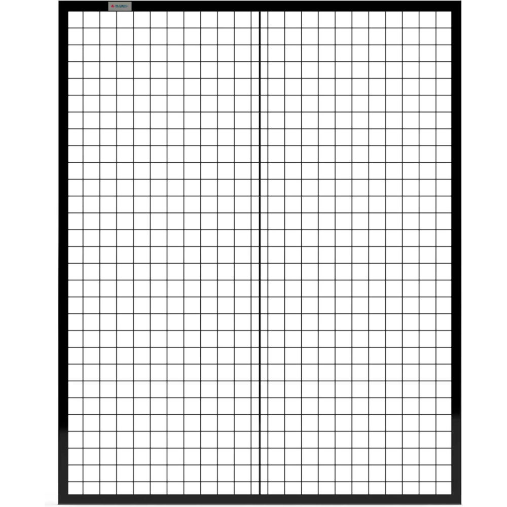 Global Industrial 800485BK 4 ft. Machine Wire Guard Panel, Black