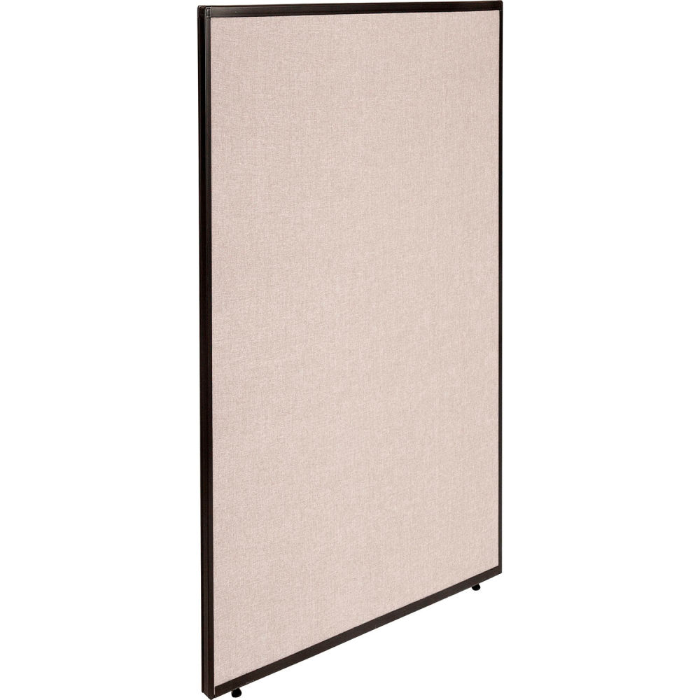Global Industrial 238638TN Interion Office Partition Panel - 48.25 x 72 in. - Tan