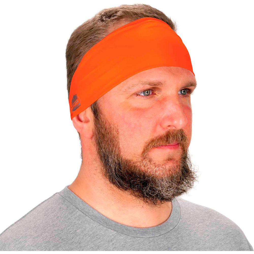 Chill-Its 6634 Cooling Headband Performance Knit - Orange