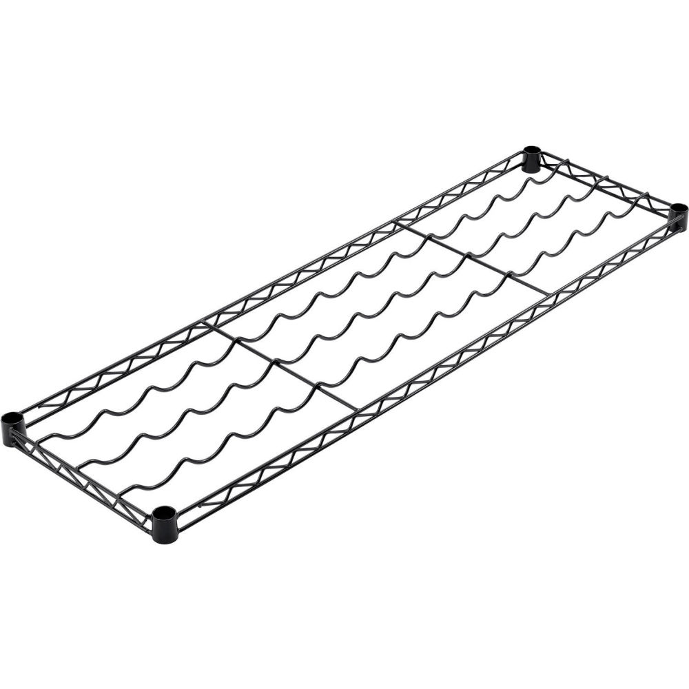 Picture of Global Industrial WS1448B Nexel WS1448B Wine Bottle Shelf - 48 x 14 in., Black Epoxy