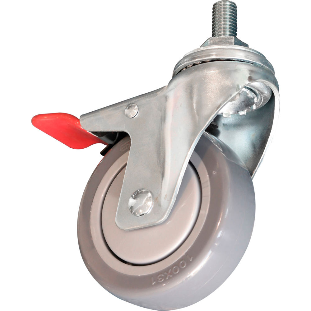 Global Industrial 412564 Replacement Polyurethane Brake Casters for 412559 - Set of 8
