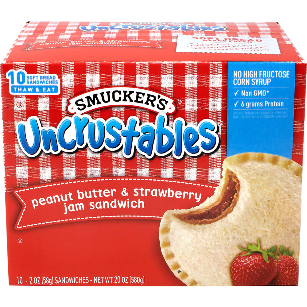 Picture of Green Rabbit Holdings B2946482 Smuckers Uncrustables Peanut Butter & Strawberry - 2 oz - 10 Count - Pack of 2