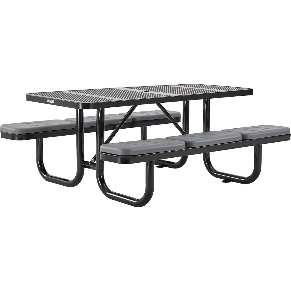 Seat Cushions for Picnic Tables - Gray - Set of 2 - Comfortable Design