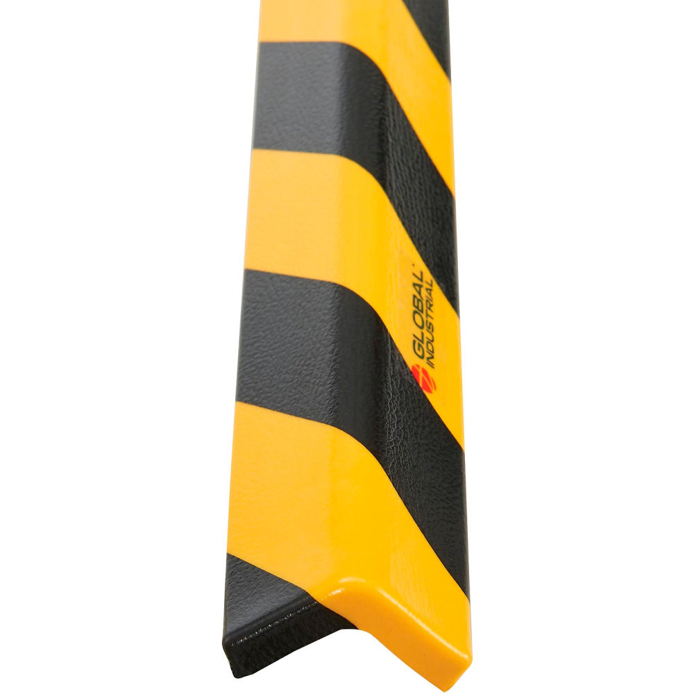 90° Flat Corner Bumper Guard - Black & Yellow - 39.375 in. - Impact Resistant