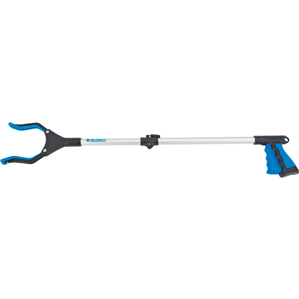 Global Industrial 613127 32 in. Trash Grabber, Silver & Black