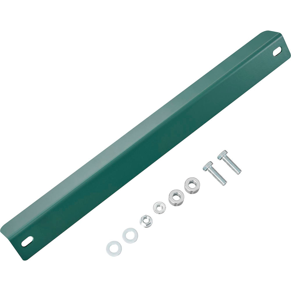Global Industrial 293188 18 in. Angle End Stop & Hardware for Roller Conveyors 12 Gauge Steel