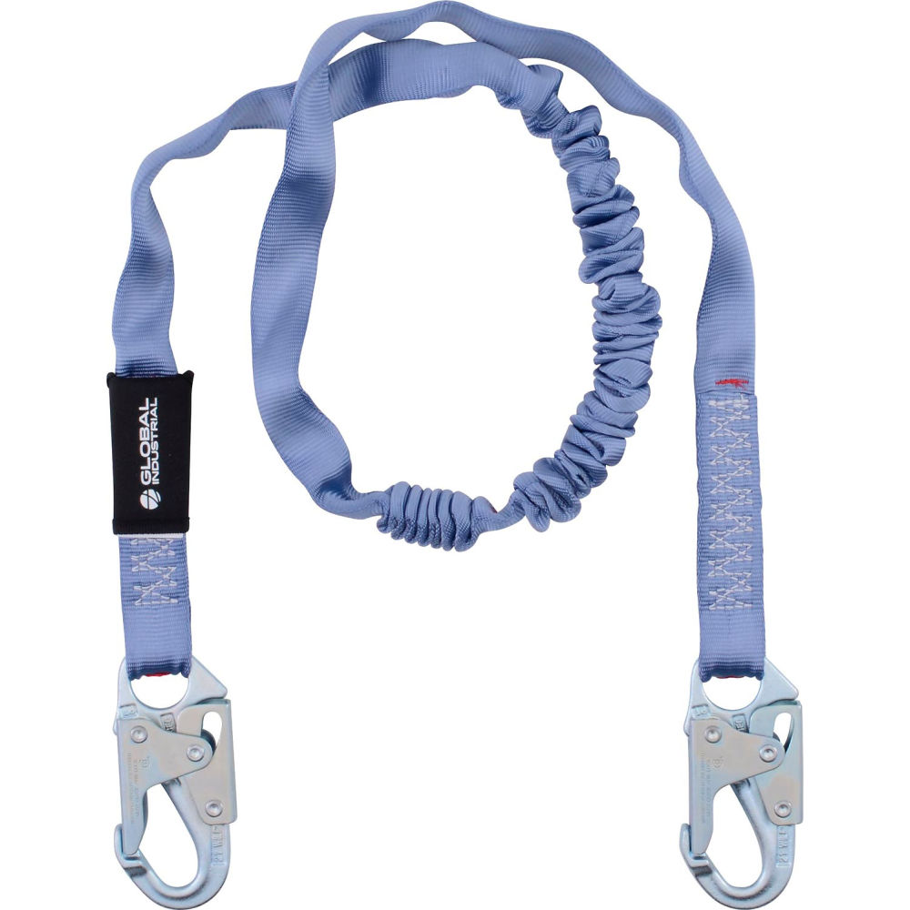 Global Industrial 761321 6 ft. Energy Absorbing Lanyard Snap Hooks