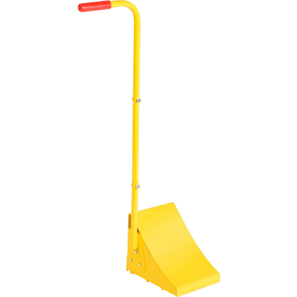 Global Industrial 989047 Steel Wheel Chock with Handle