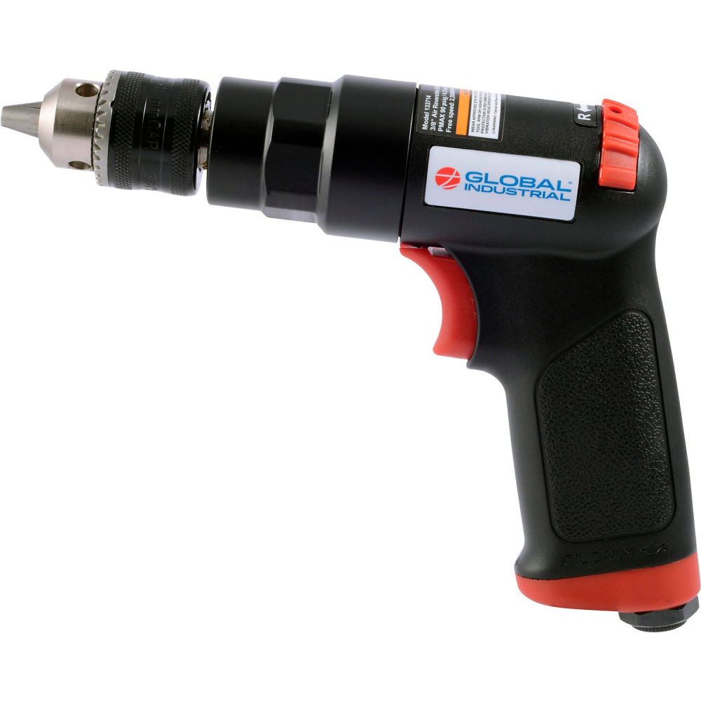Picture of Global Industrial 133714 Reversible Air Drill 0.375 in. Drive Size 2200 RPM