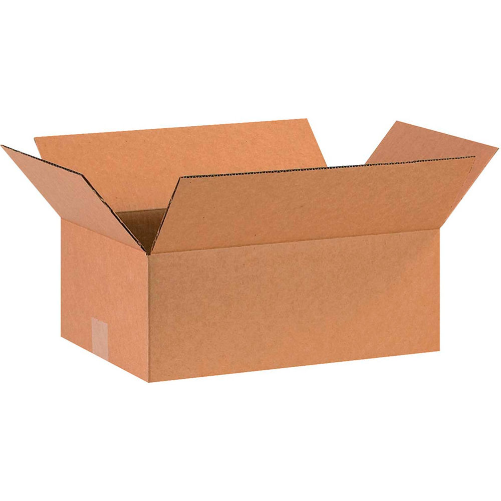 Global Industrial B2334058 Cardboard Corrugated Boxes - 16 x 10 x 5 in., Kraft - Pack of 25