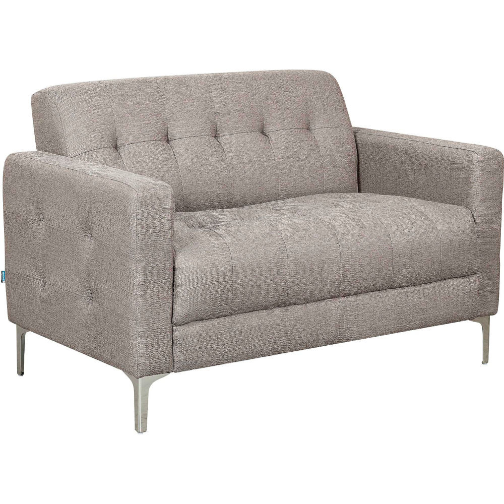 Global Industrial 695966TN Interion Upholstered Fabric Loveseat, Tan