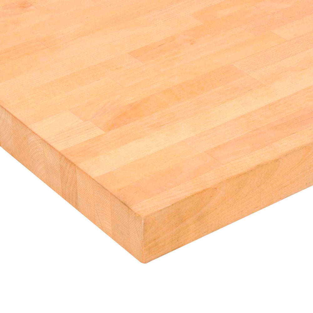Global Industrial 318855N Workbench Top Birch Butcher Block Square Edge 72 x 36 x 1.5 in. Thick