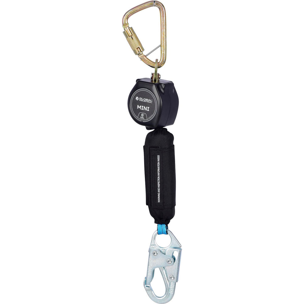 Global Industrial 761324 6 ft. Mini Personal Self Retracting Lifeline Dyneema Web