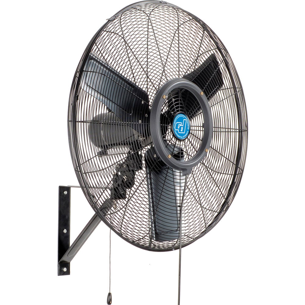 Global Industrial 293074 Continental Dynamics 30 in. Wall Mounted Misting Fan Outdoor Rated Oscillating 7204 CFM 0.14 HP -  GLOBAL INDUSTRIES