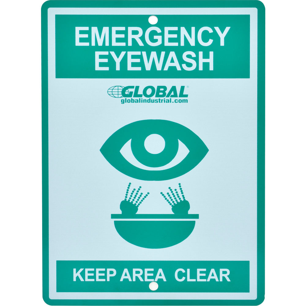 Picture of Global Industrial 708RP545 Emergency Eyewash Station Sign Replacement