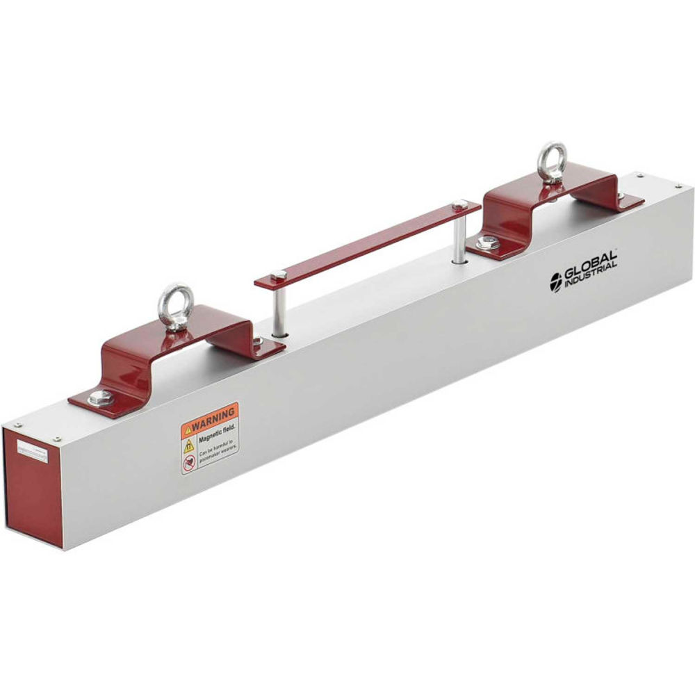 Global Industrial  Hang-Type Magnetic Sweeper with forklift Hanger 36 in. Cleaning Width