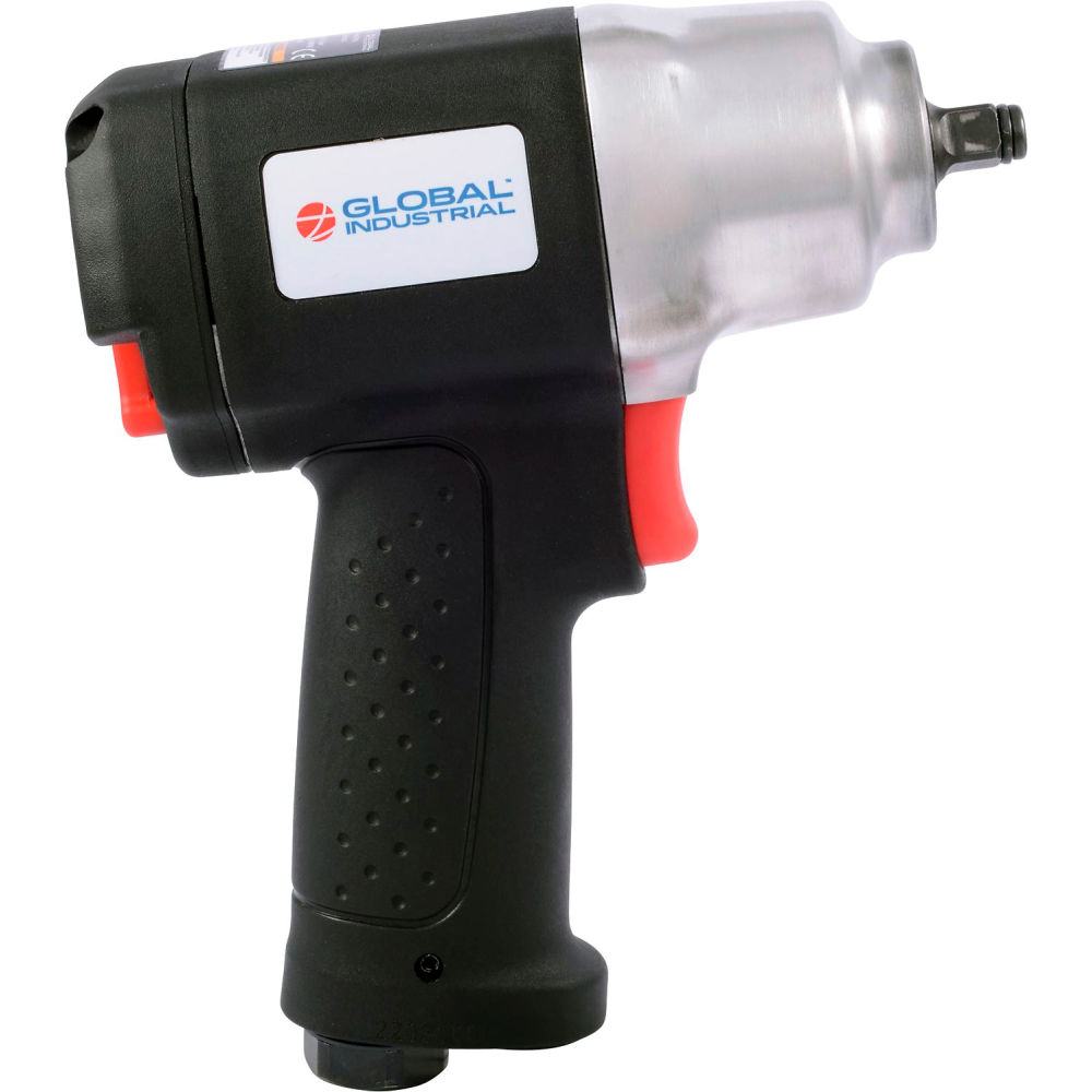 Global Industrial 133705 Composite Air Impact Wrench 0.375 in. Drive Size 350 Max Torque