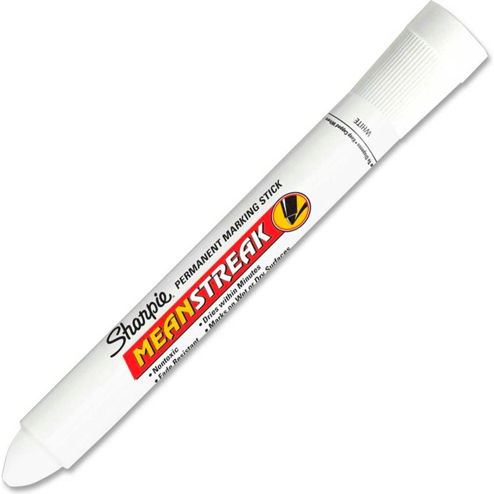 Sanford B602191 Sharpie Meanstreak Permanent Marker, White - Pack of 12