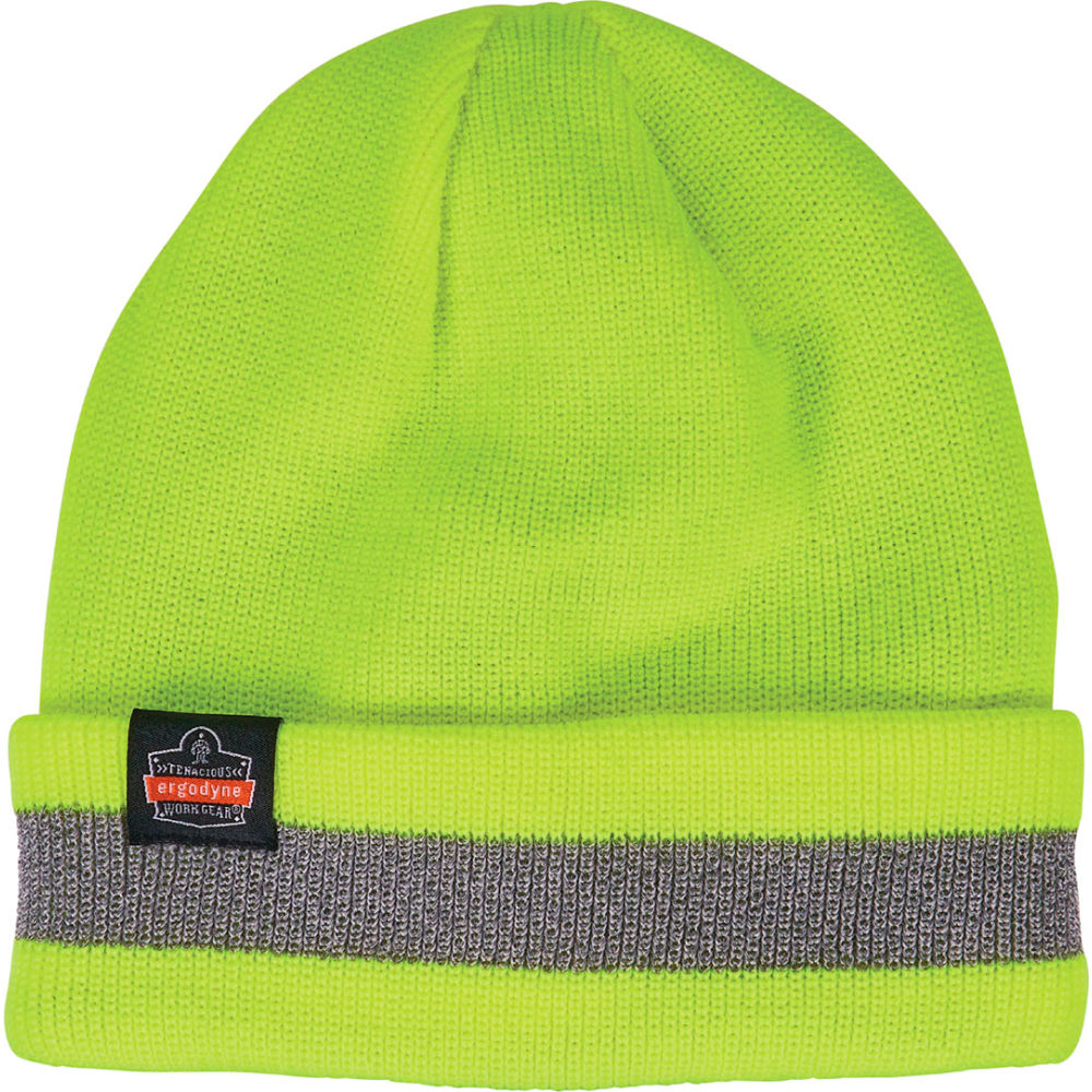 N-Ferno 6803 Reflective Winter Hat - Lime - One Size - Thermal Comfort
