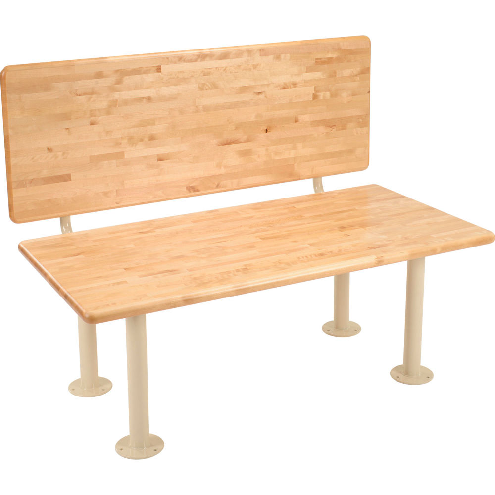 Global Industrial 269862 ADA Locker Room Bench - Hardwood 48 x 24 x 17.25 in.