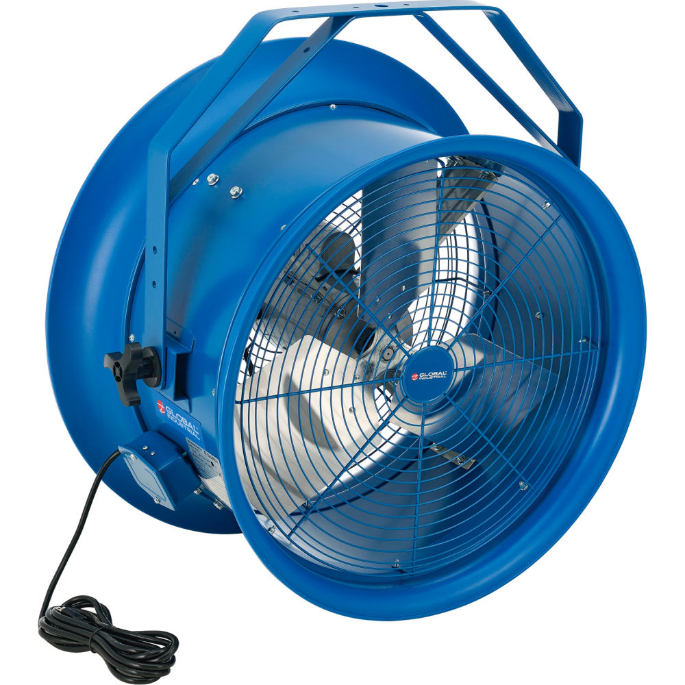 High Velocity Drum Fan - Blue - 22 in. - 10000 CFM - Durable Design