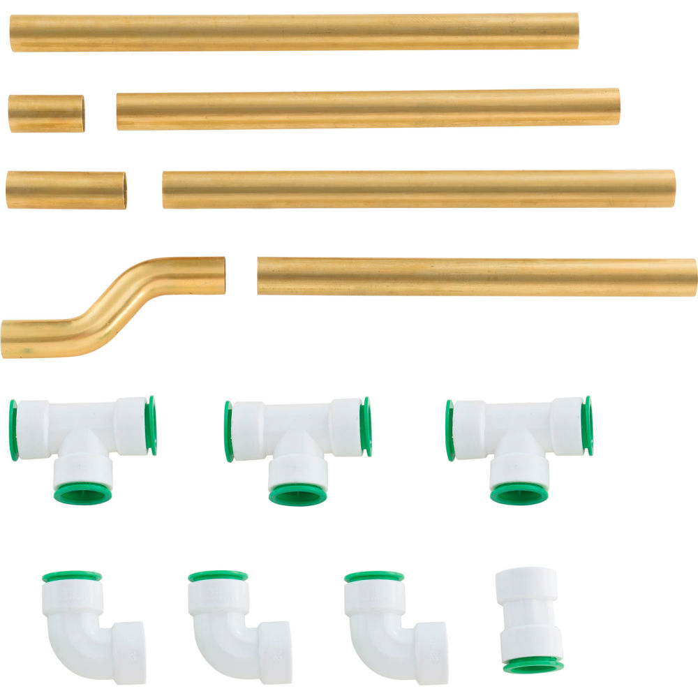 Global Industrial 604030 Replacement Water Drain Line Kit for 761221 Outdoor Drinking Fountains