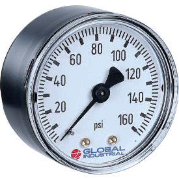 Picture of Global Industrial B2781434 100 PSI 0.12 in. NPT CBM Steel 1.5 in. Pressure Gauge
