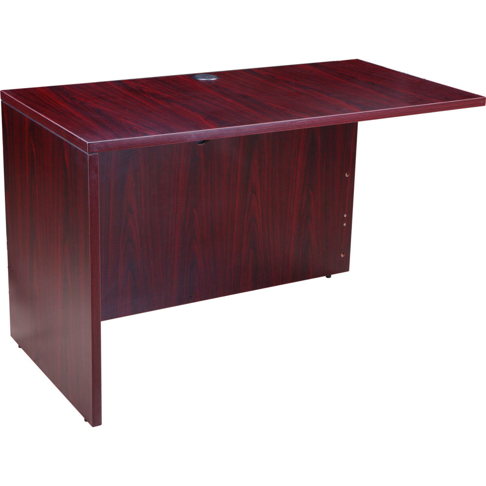 Picture of Global Industrial 695934MH 48 x 24 in. Interion Desk Shell Reversible Return Mahogany