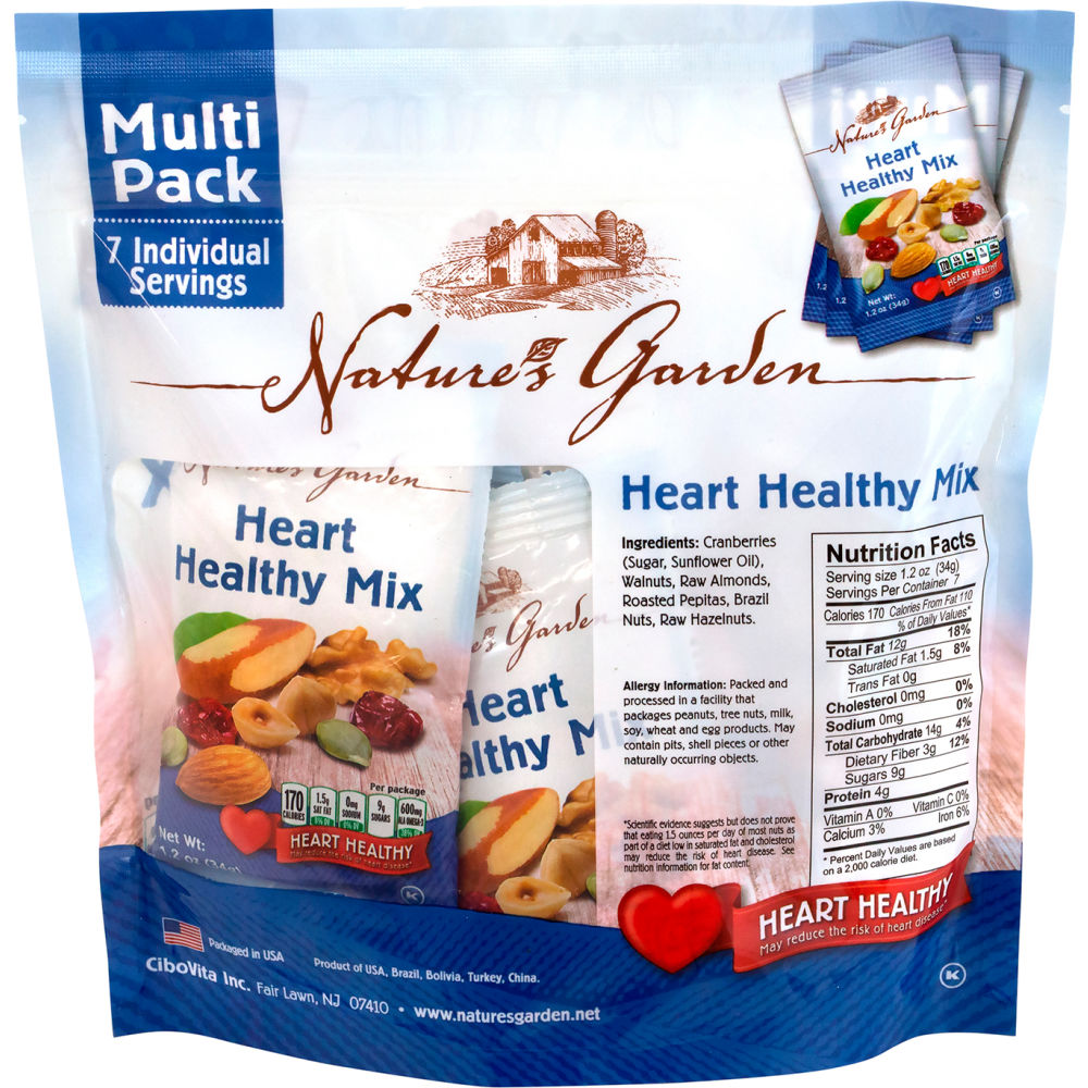 Picture of Green Rabbit Holdings B2946536 Natures Garden Healthy Heart Mix - 1.2 oz - 7 Count - Pack of 6