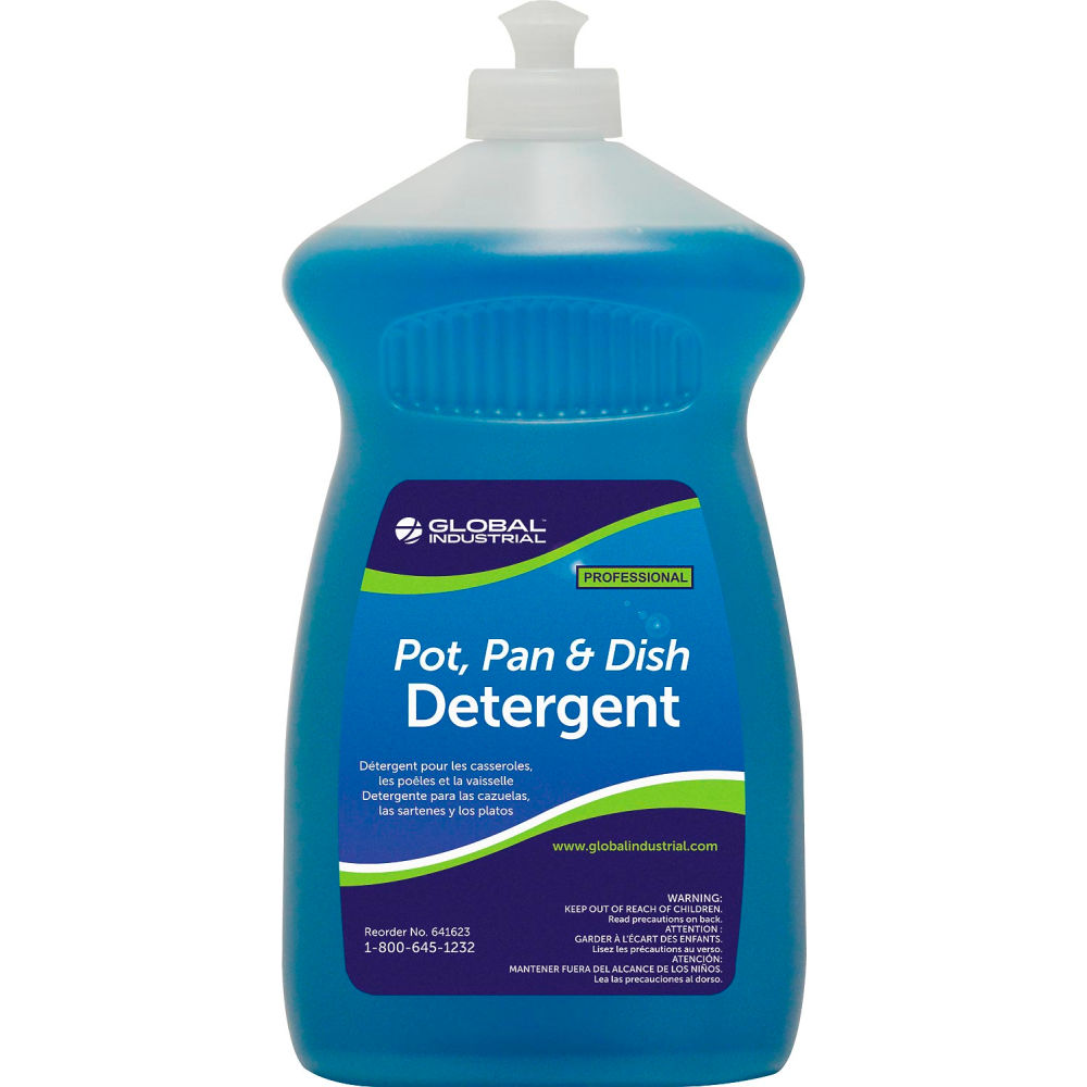 Global Industrial 641623 Pot Pan & Dish Detergent - 28 oz Bottle - 6 per Case