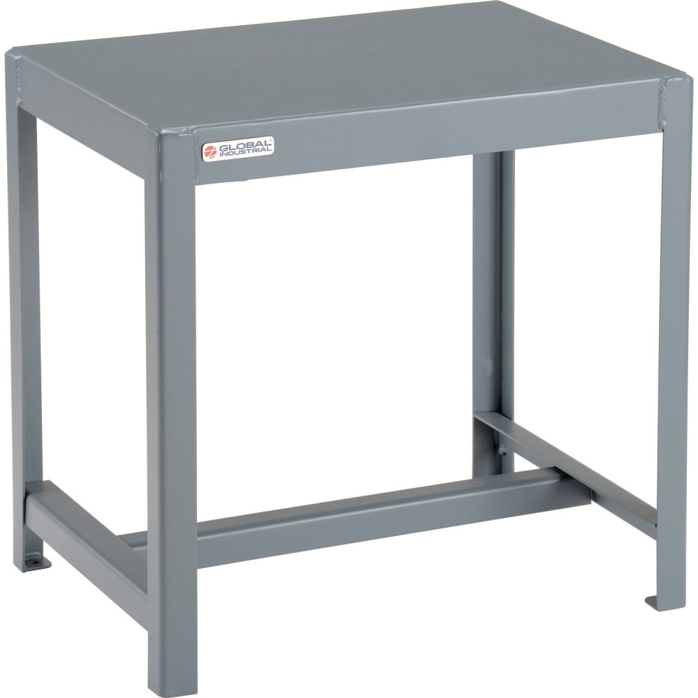 Global Industrial 493773 Standard Machine Table - 14 Gauge Welded Top 24 x 18 x 24 in.