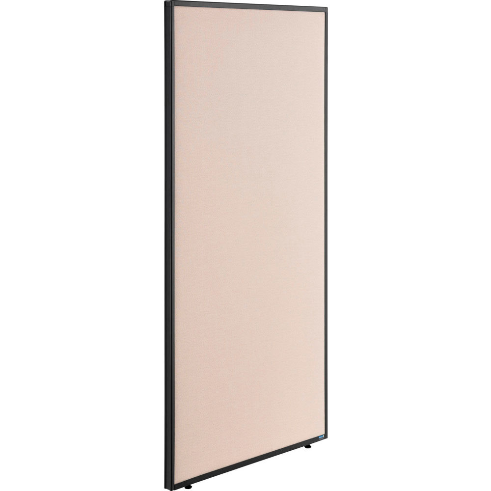 Interion Office Partition Panel - Tan - 36.25 x 72 in. - Flame Retardant