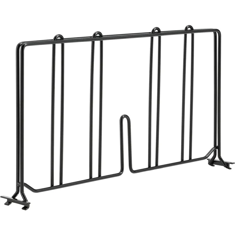 Global Industrial AD818B Nexel Black Epoxy Divider - 18 in. x 8 in.