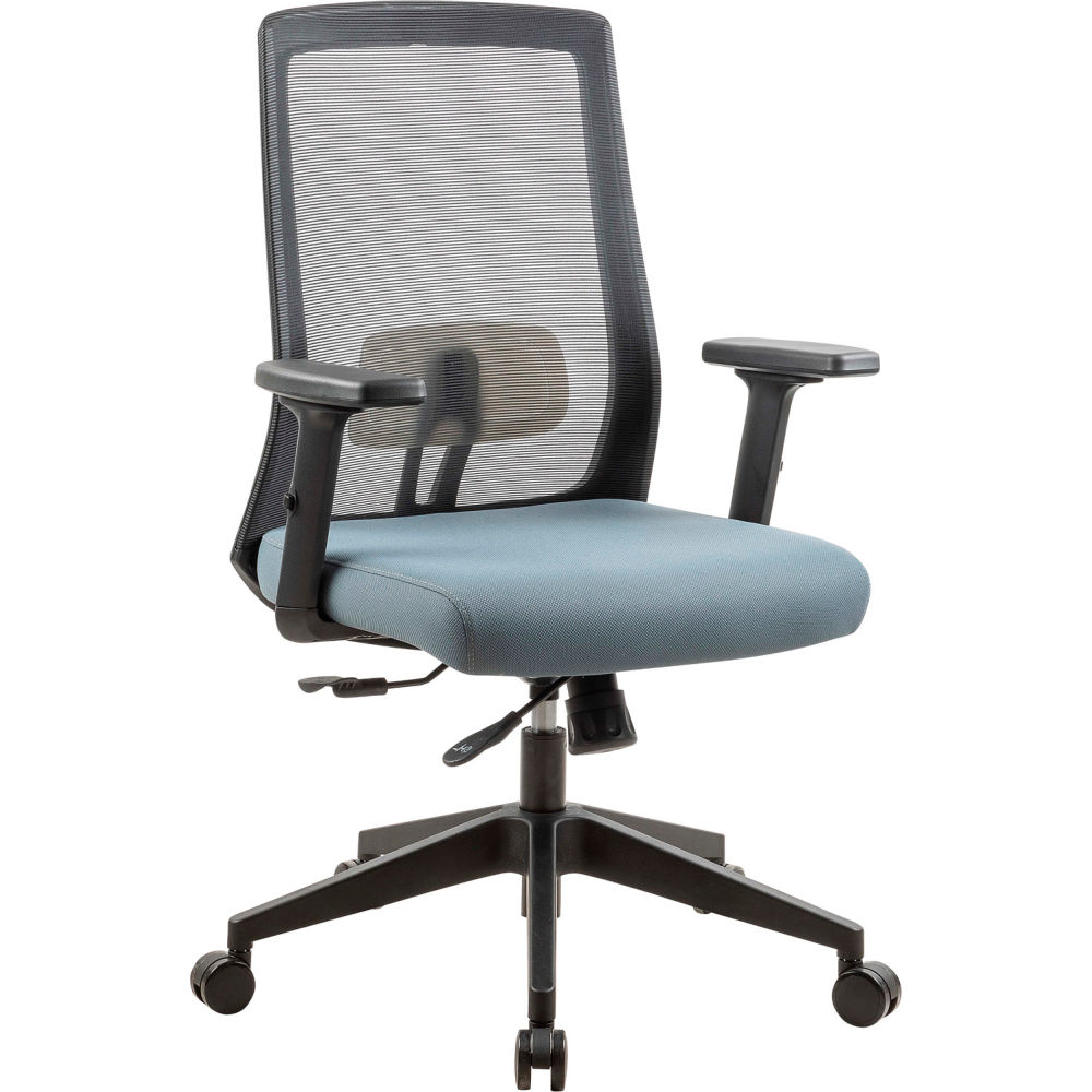 Interion Mesh Task Chair with Seat Slider Fabric - Ocean Blue