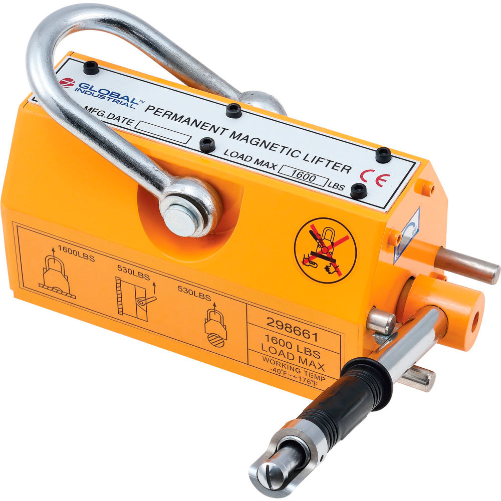 Global Industrial 298661 Lifting Magnet 1600 lbs Capacity