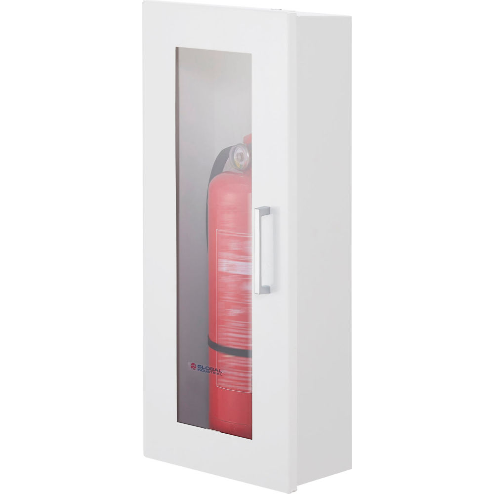 Global Industrial 670598 Fire Extinguisher Cabinet Surface Mount - 10 lbs