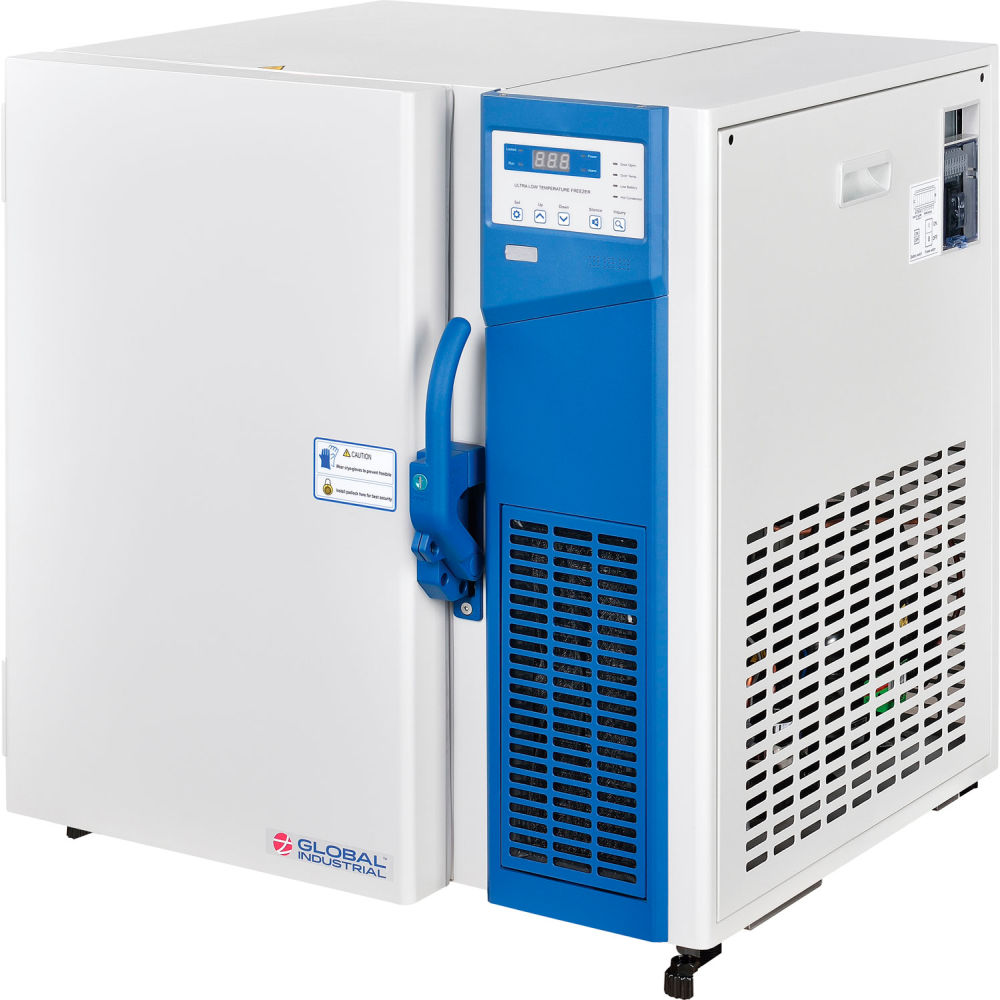 Picture of Global Industrial 2453707 Ultra-Low Temperature Undercounter Lab Freezer - 3.5 cu. ft. Solid Door
