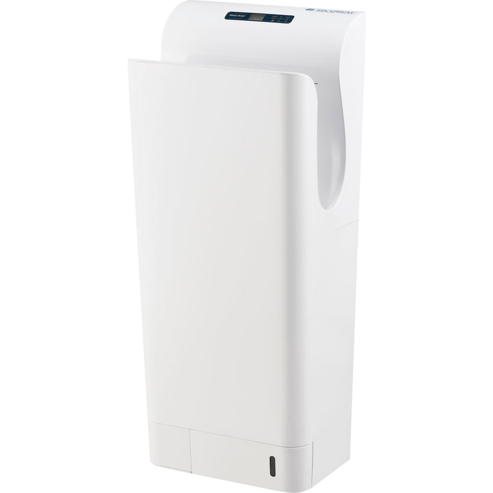 Global Industrial 640955W 110-120V High Velocity Vertical Automatic Hand Dryer with HEPA Filter, White