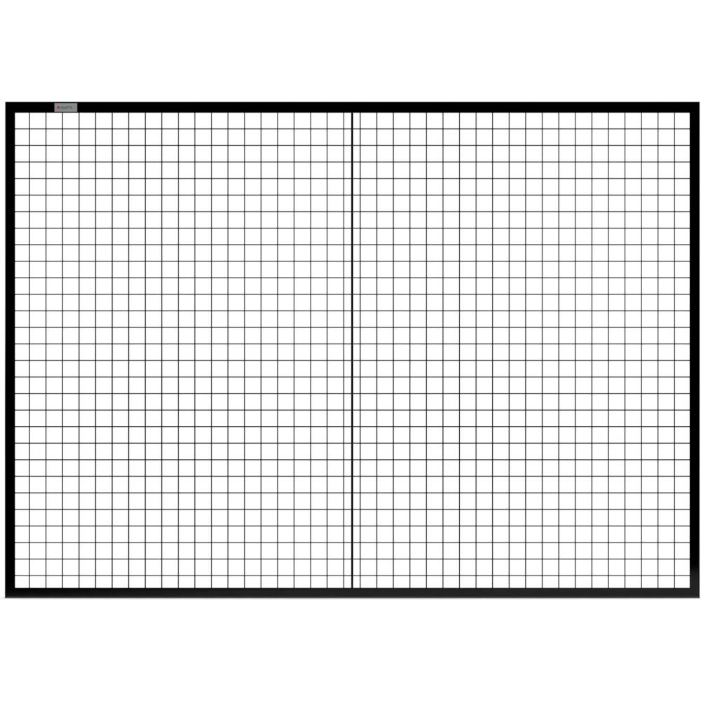 Global Industrial 800488BK 7 ft. Machine Wire Guard Panel, Black