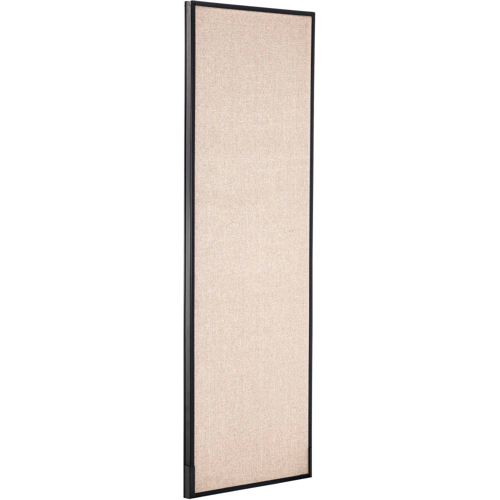Global Industrial 277662TN Interion Office Partition Panel - 24.25 x 72 in. - Tan